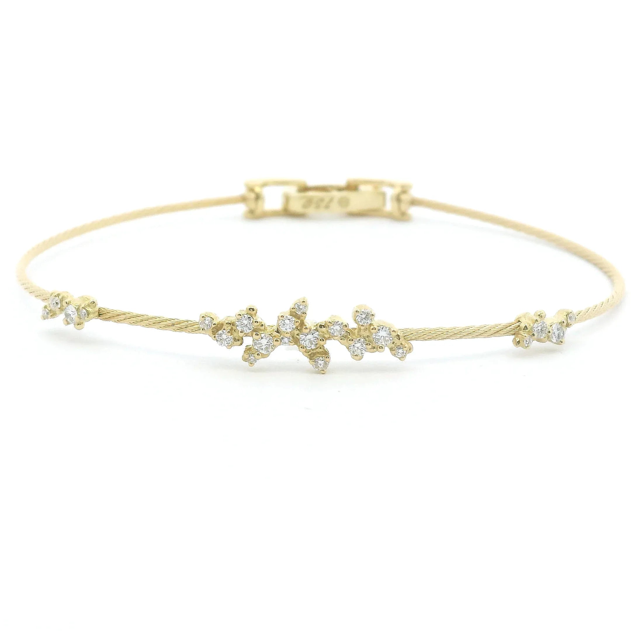 "Confetti" Single Wire Diamond Bracelet