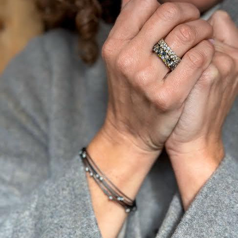 Confetti Ring, Medium, Mixed Diamonds