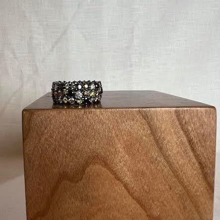 Confetti Ring, Large, Mixed Diamonds