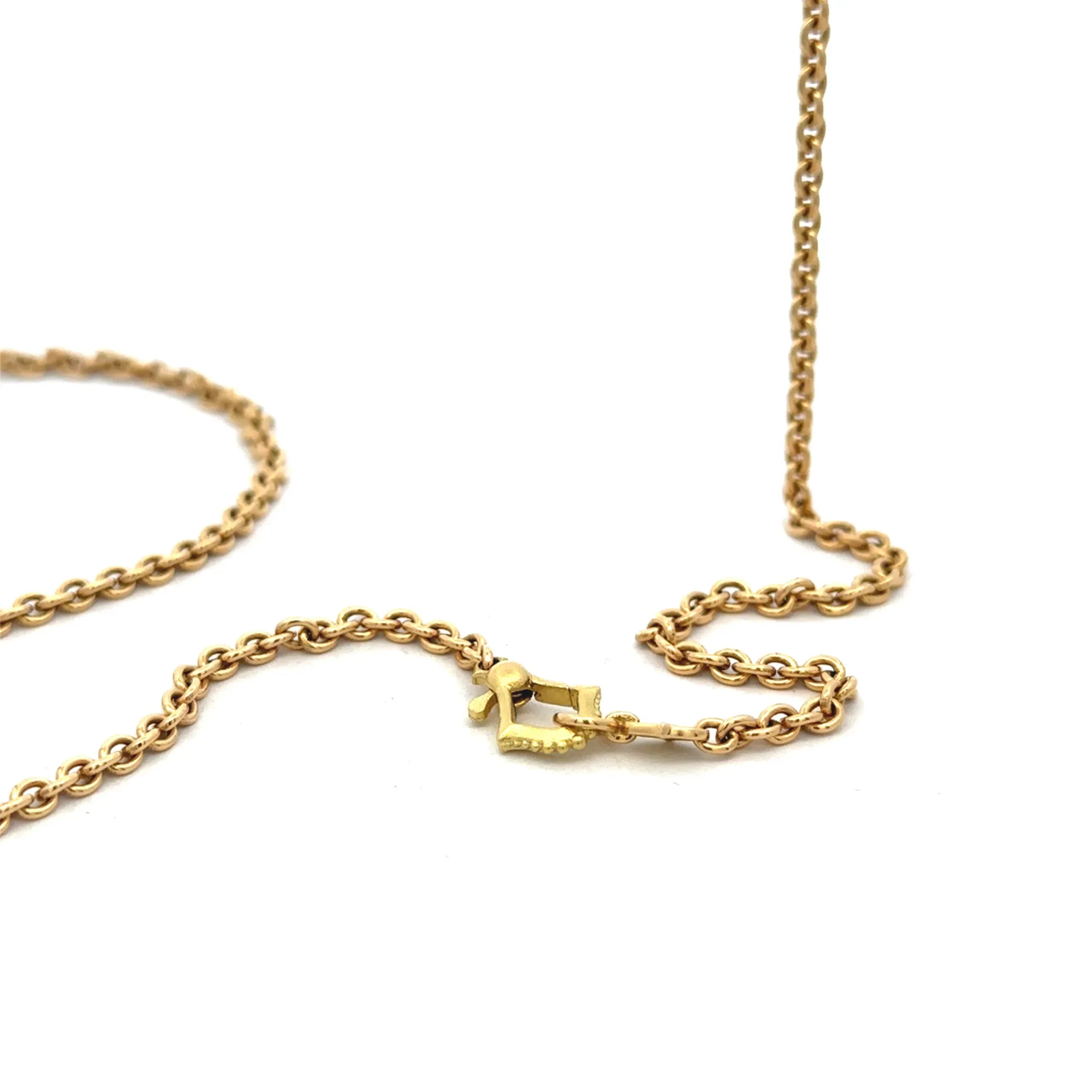 34" Plain Meditation Bell Chain
