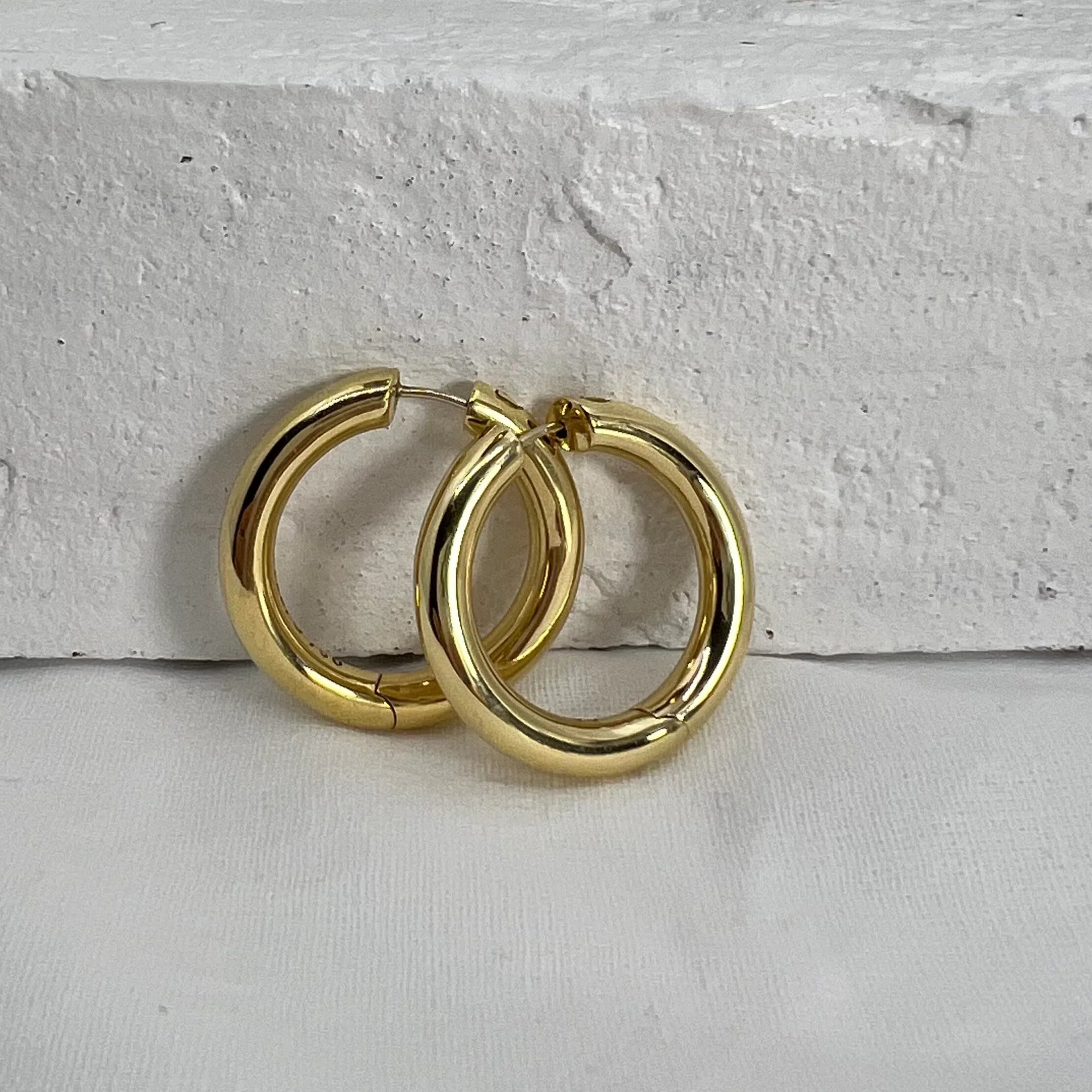 Yellow Gold Hoop Earrings