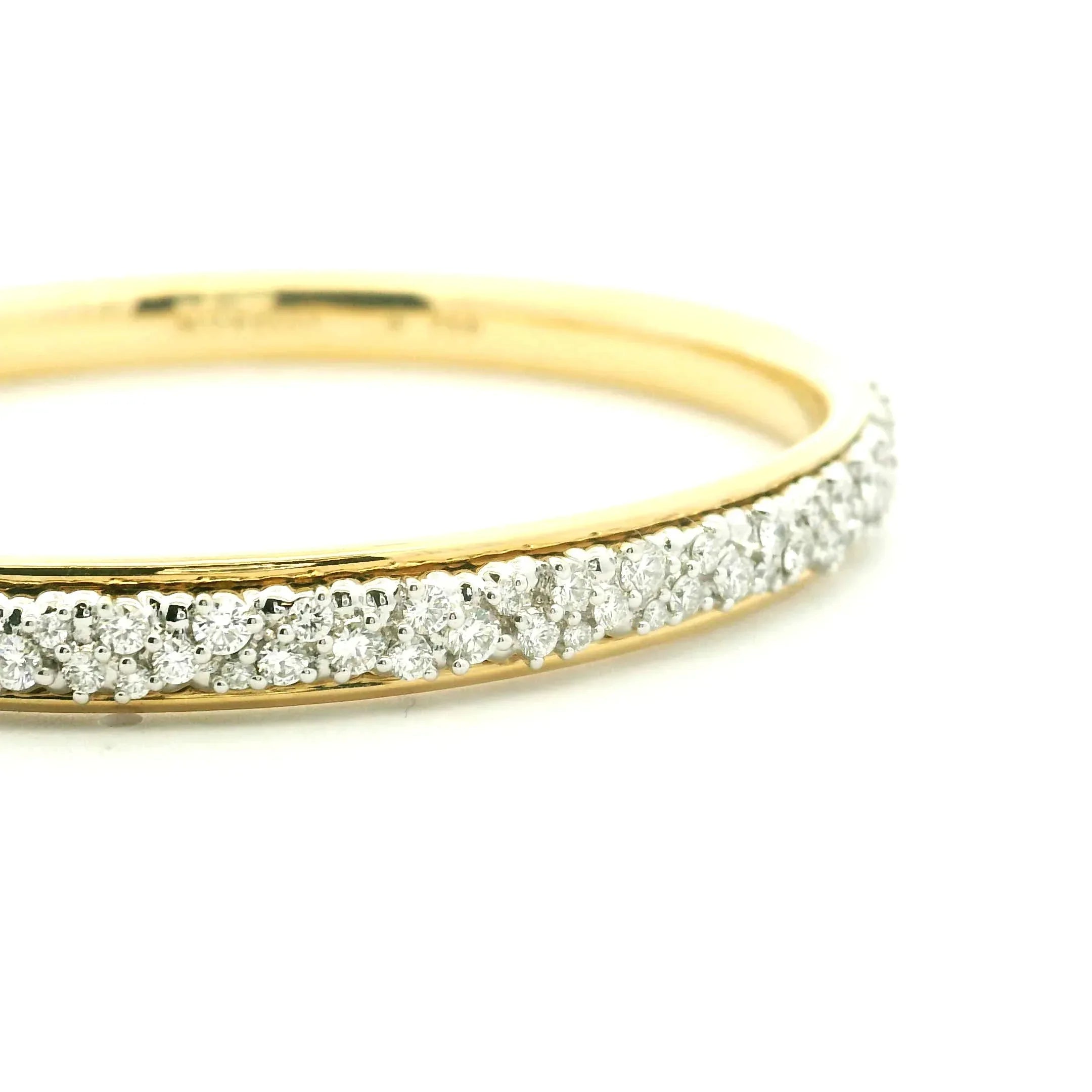 18 Karat Yellow and White Gold "Confetti" Bangle
