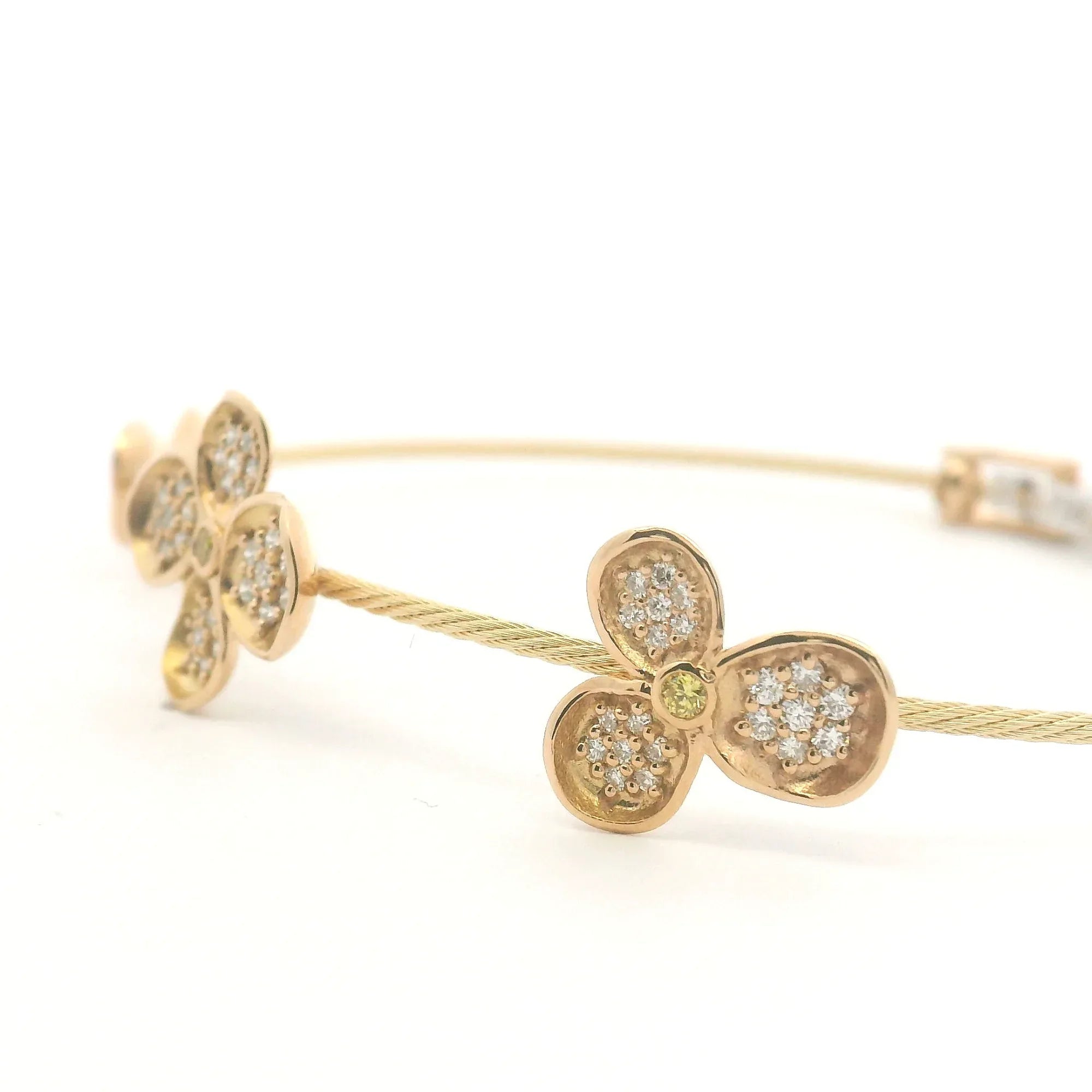 Forget-me-Not Diamond Wire Bracelet