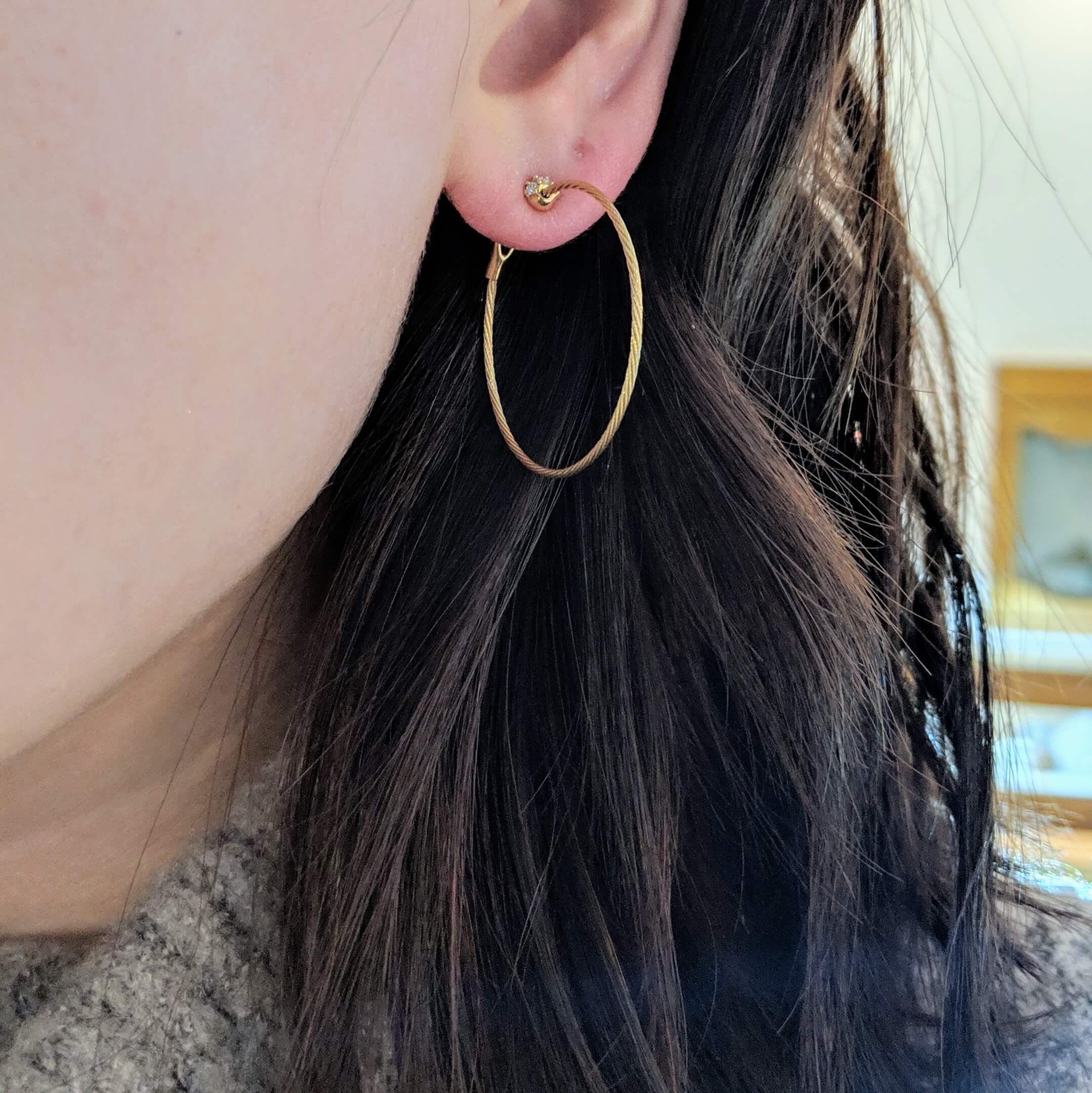 Paul Morelli Unity Thin Hoop Earrings Small
