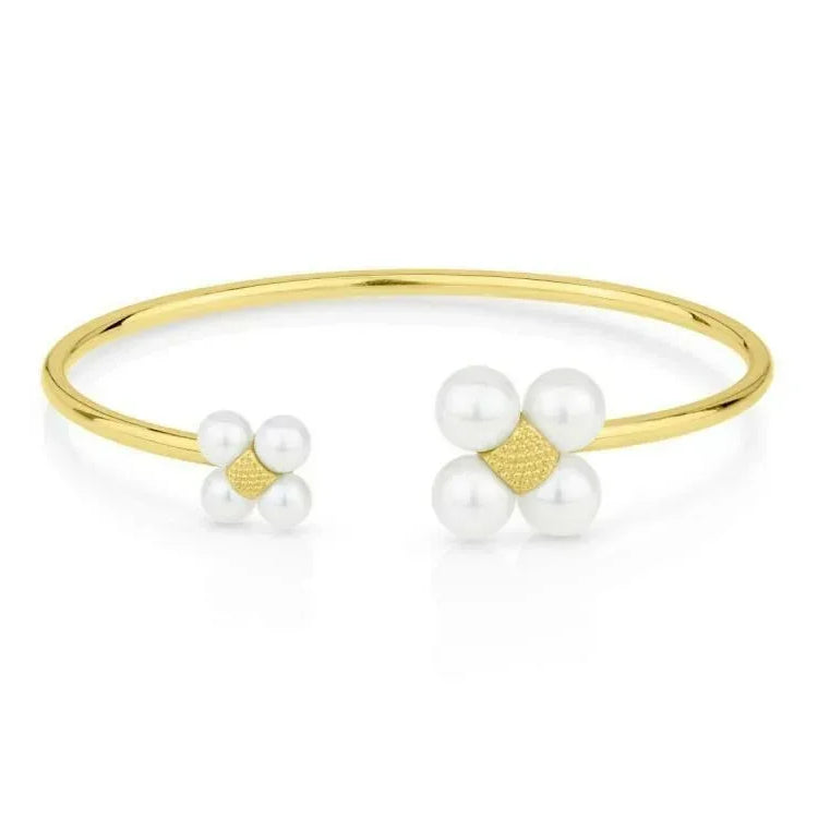 Pearl Open Tube Bracelet