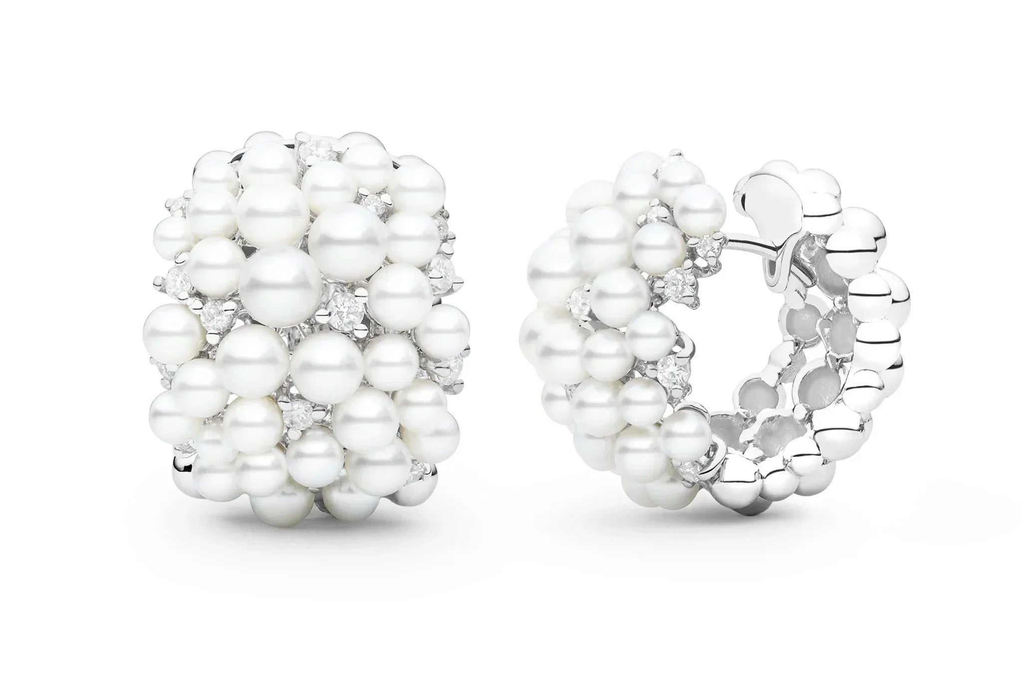 Paul Morelli Lagrange Pearl Snap Hoop Earrings