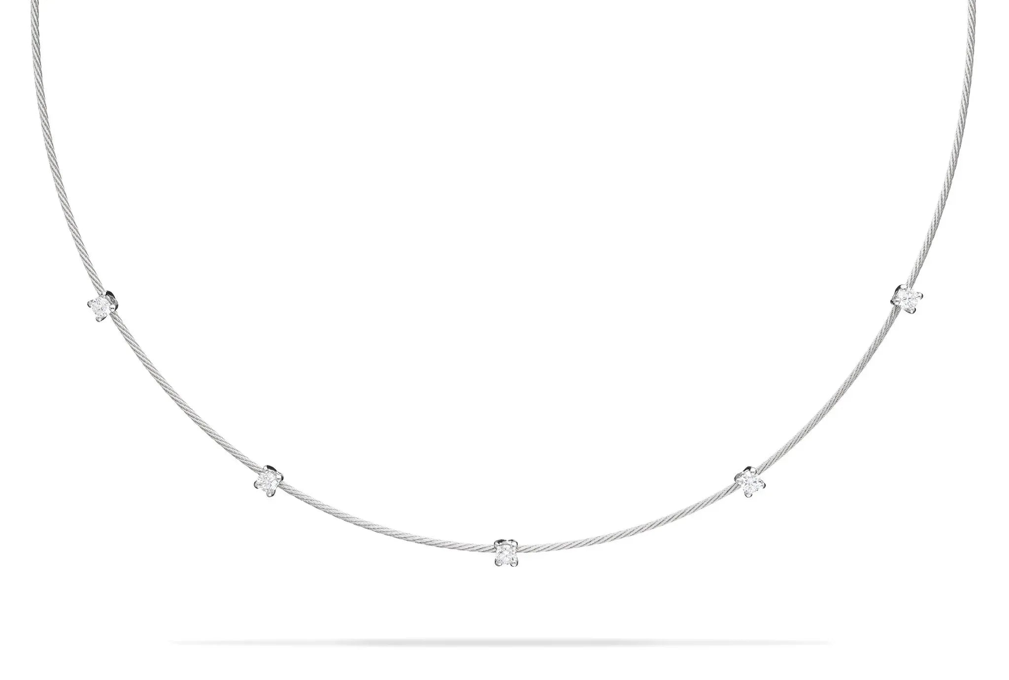 Paul Morelli Single Unity Necklace With 5 Diamonds