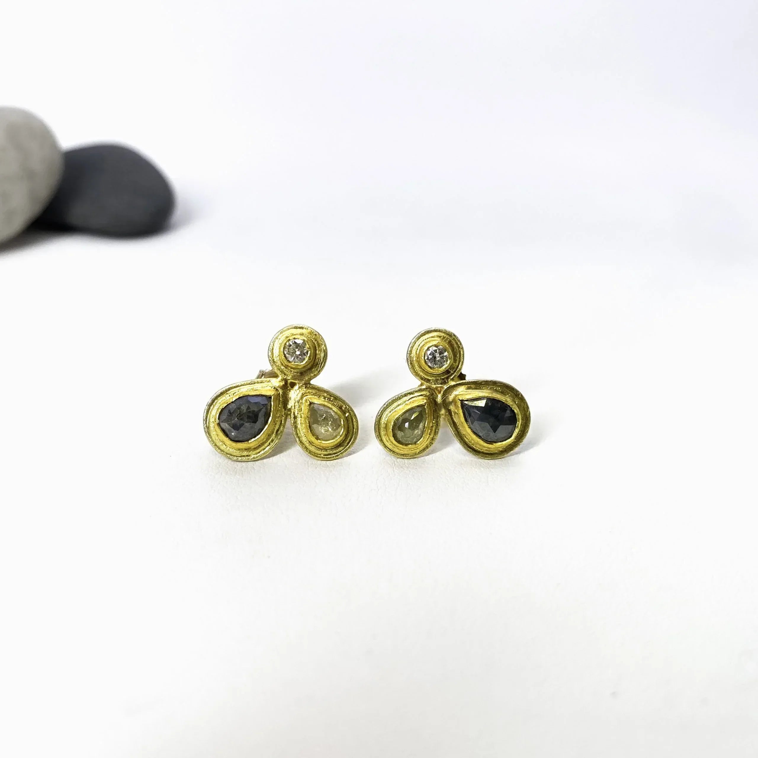 Petra Diamond Cluster Stud Earrings