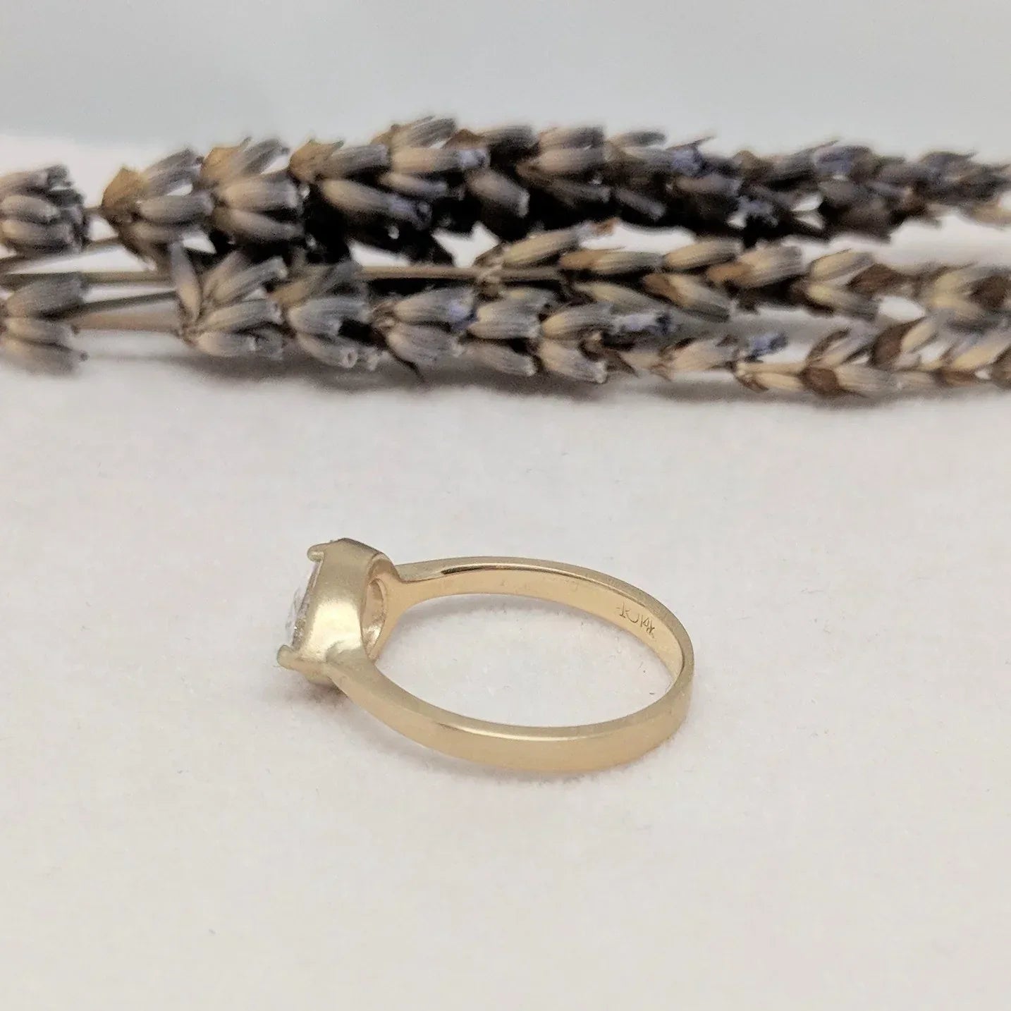 Pear Shaped Rose Cut Solitaire