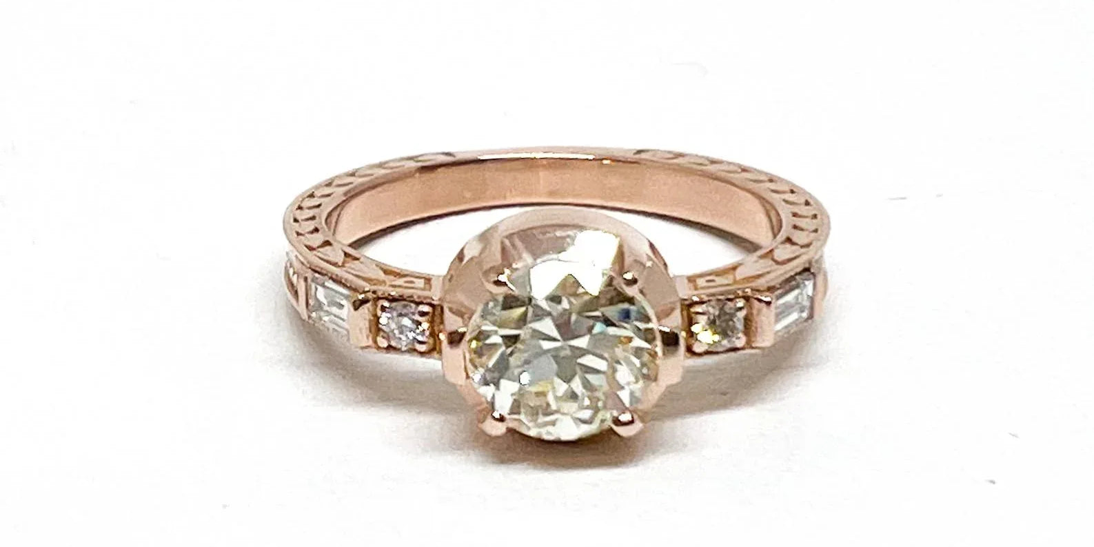 Vintage Style Engagement Ring