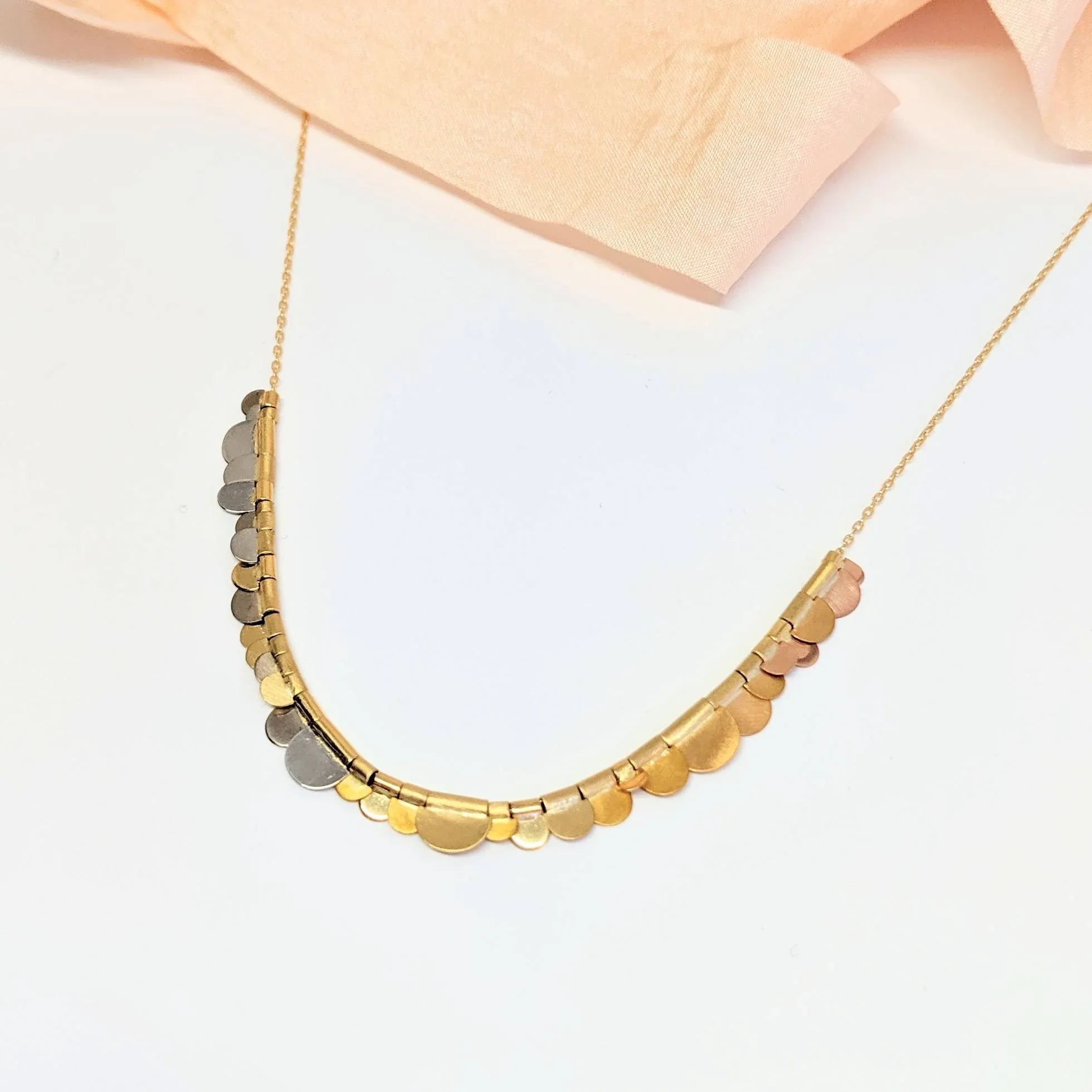 Rainbow Flora Petal Necklace