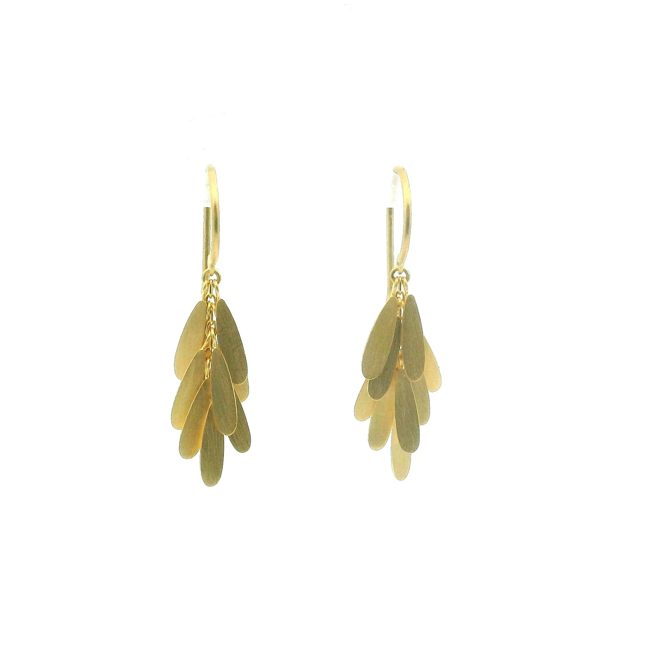 Yellow Gold Tiny Daisy Earrings