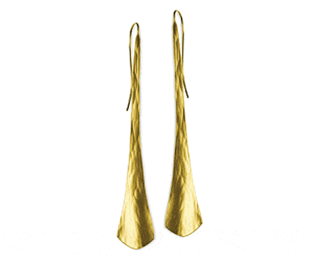 Toby Pomeroy Long Orchid Earrings