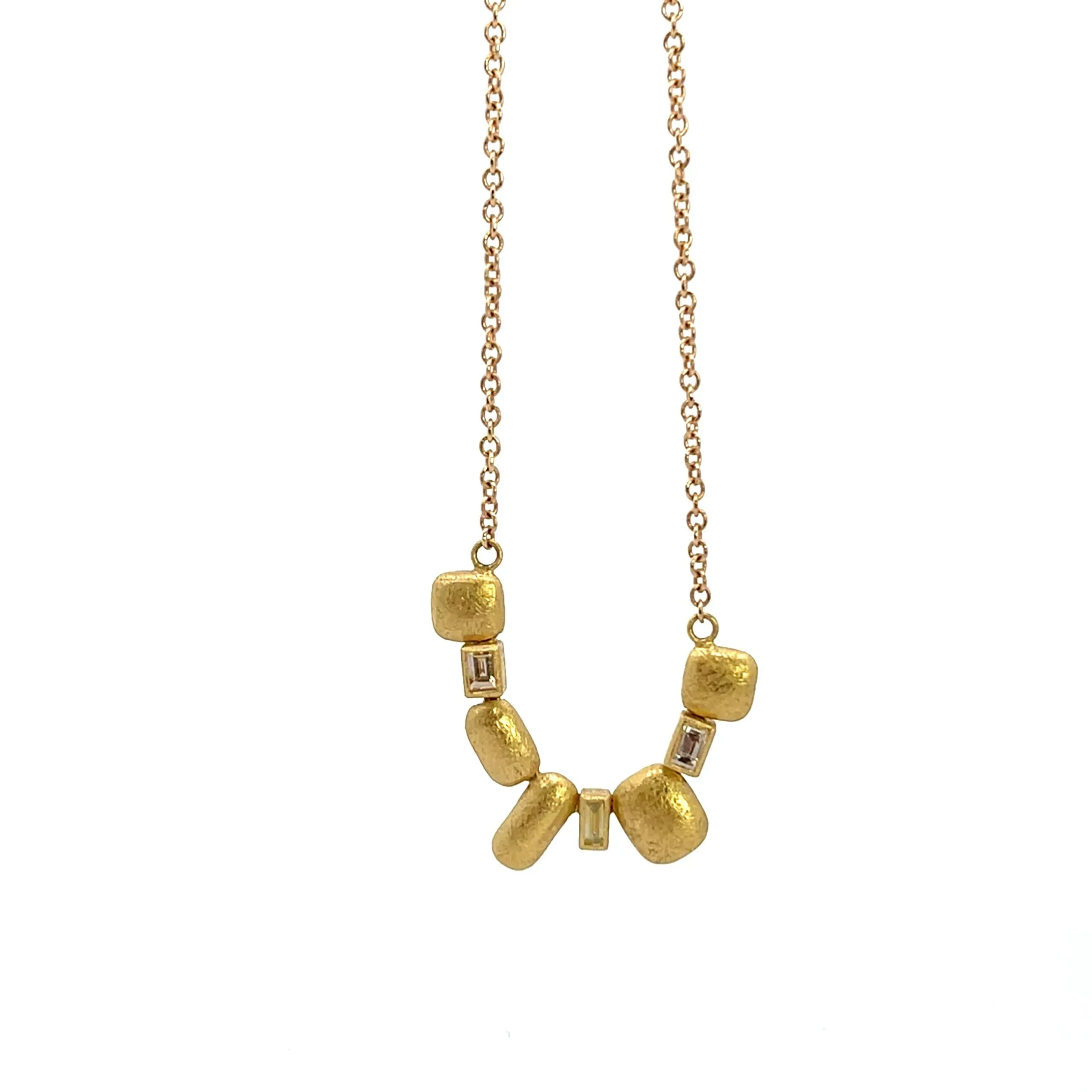 18 karat Yellow Gold and Diamond Necklace