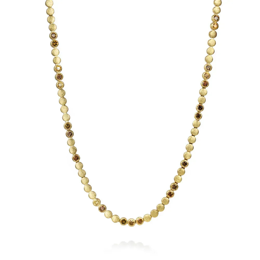 18 karat Yellow Gold and Diamond Necklace