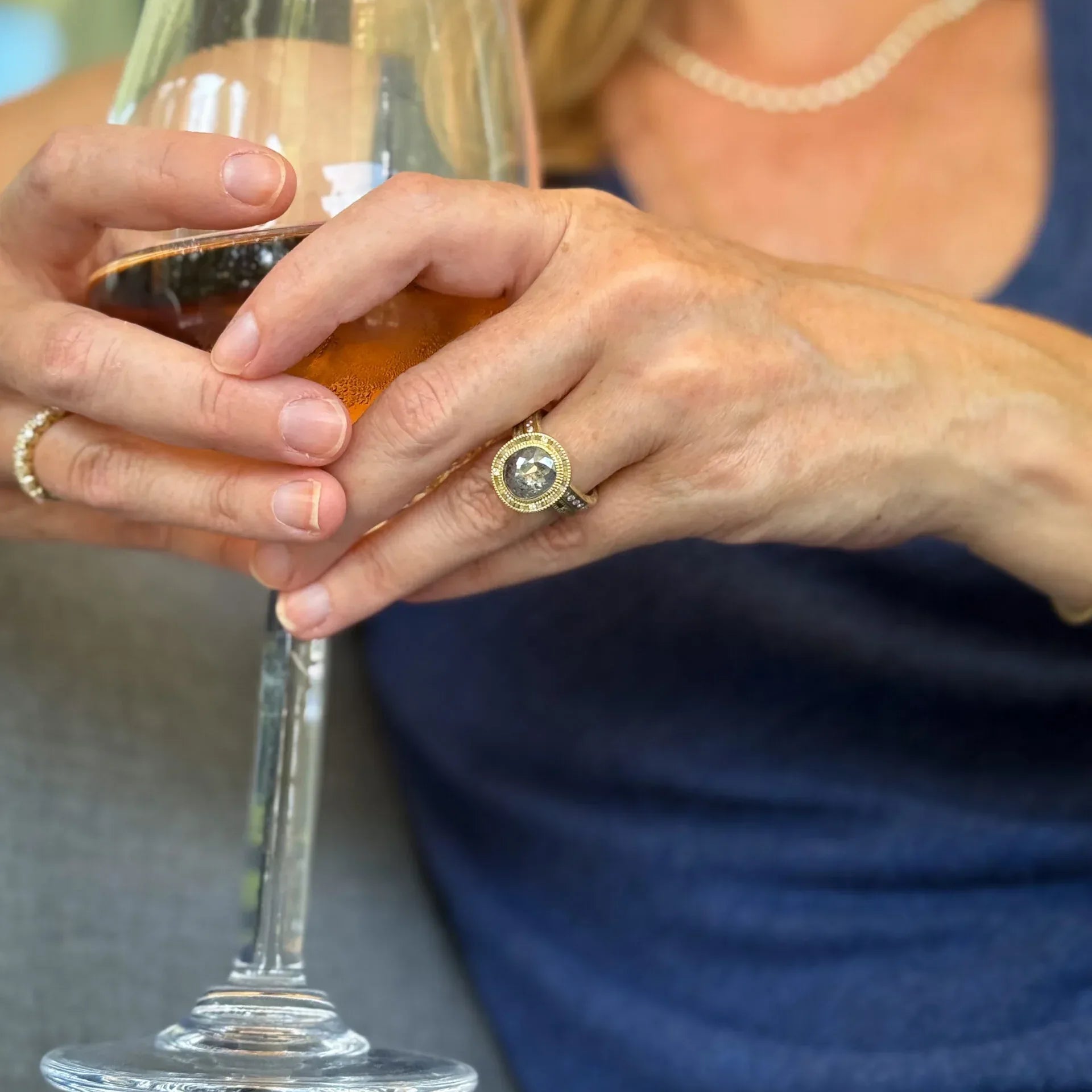 Yellow Gold 3.41 CT Diamond Ring