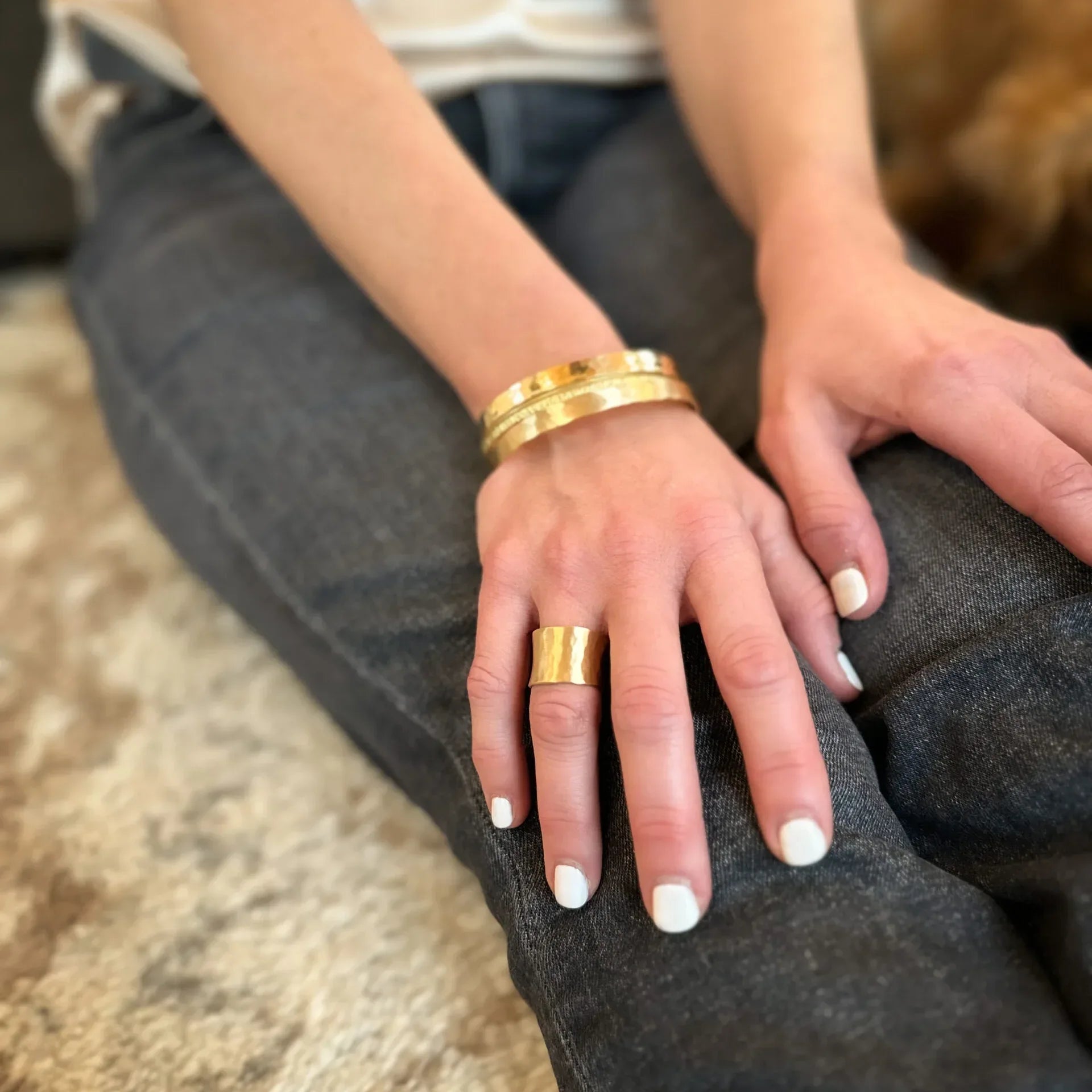 The Studio Collection Yellow Gold Wide Band