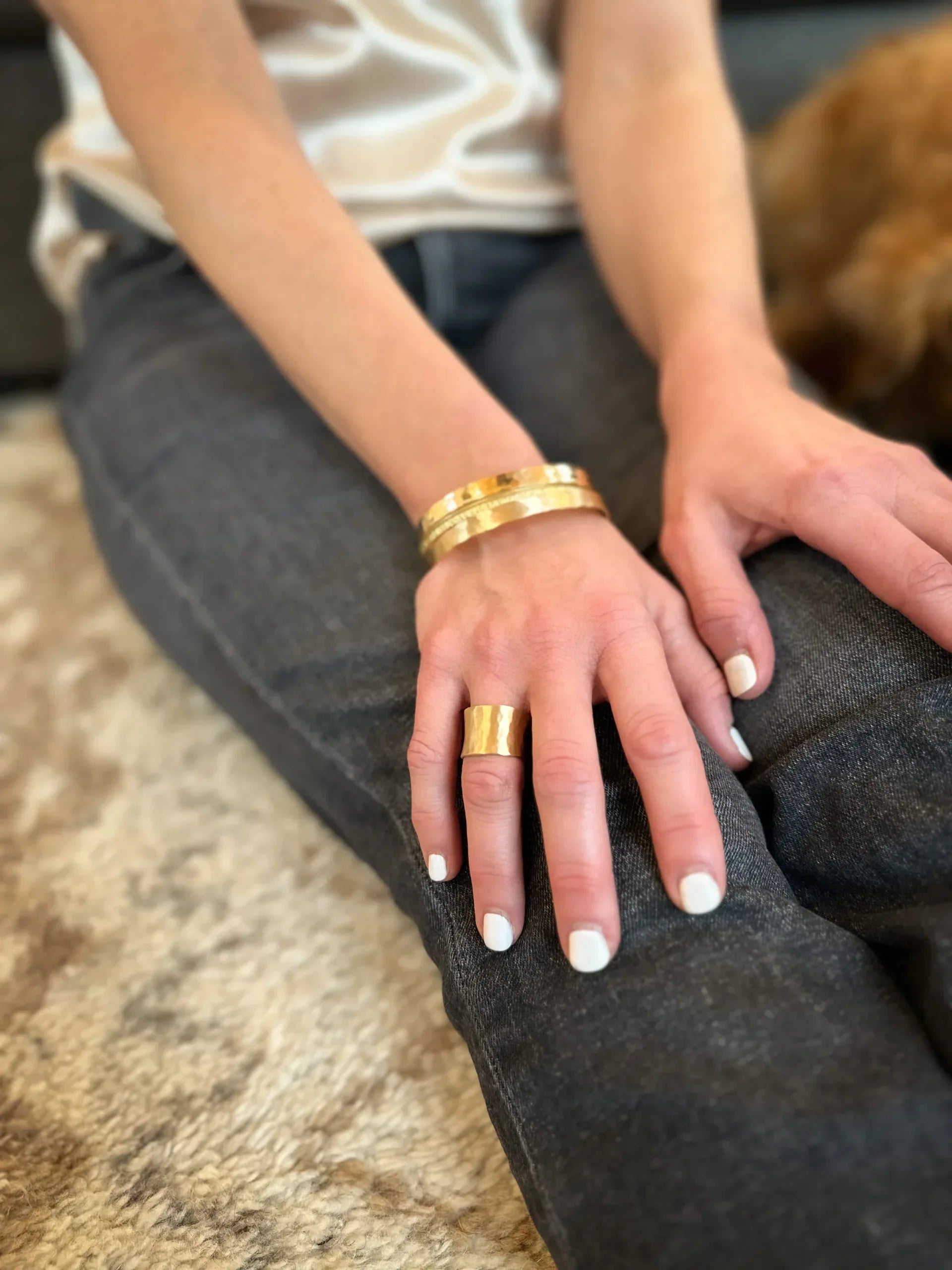 The Studio Collection Yellow Gold Wide Band