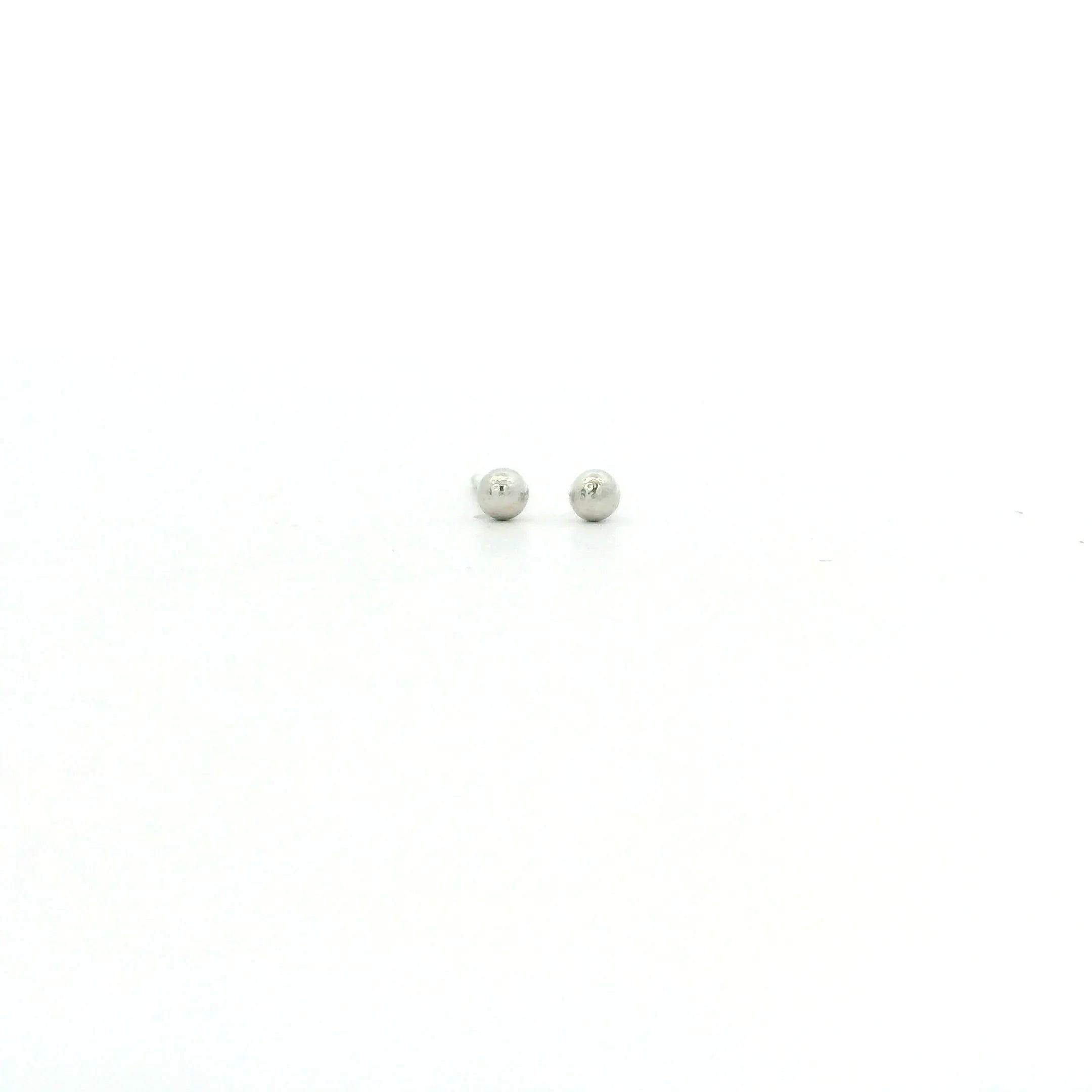 Platinum Stud Earrings