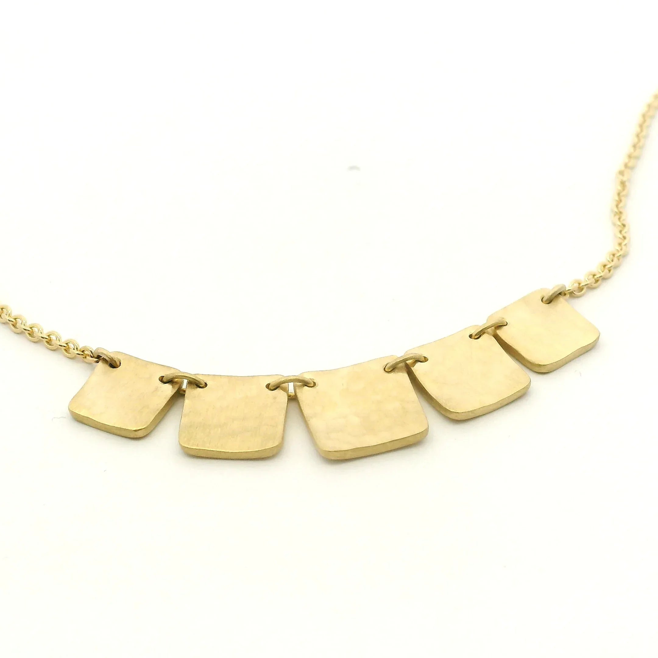 18 Karat Yellow Gold Fringe Necklace