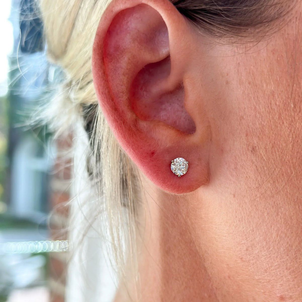 Platinum and 0.62ct Diamond Studs