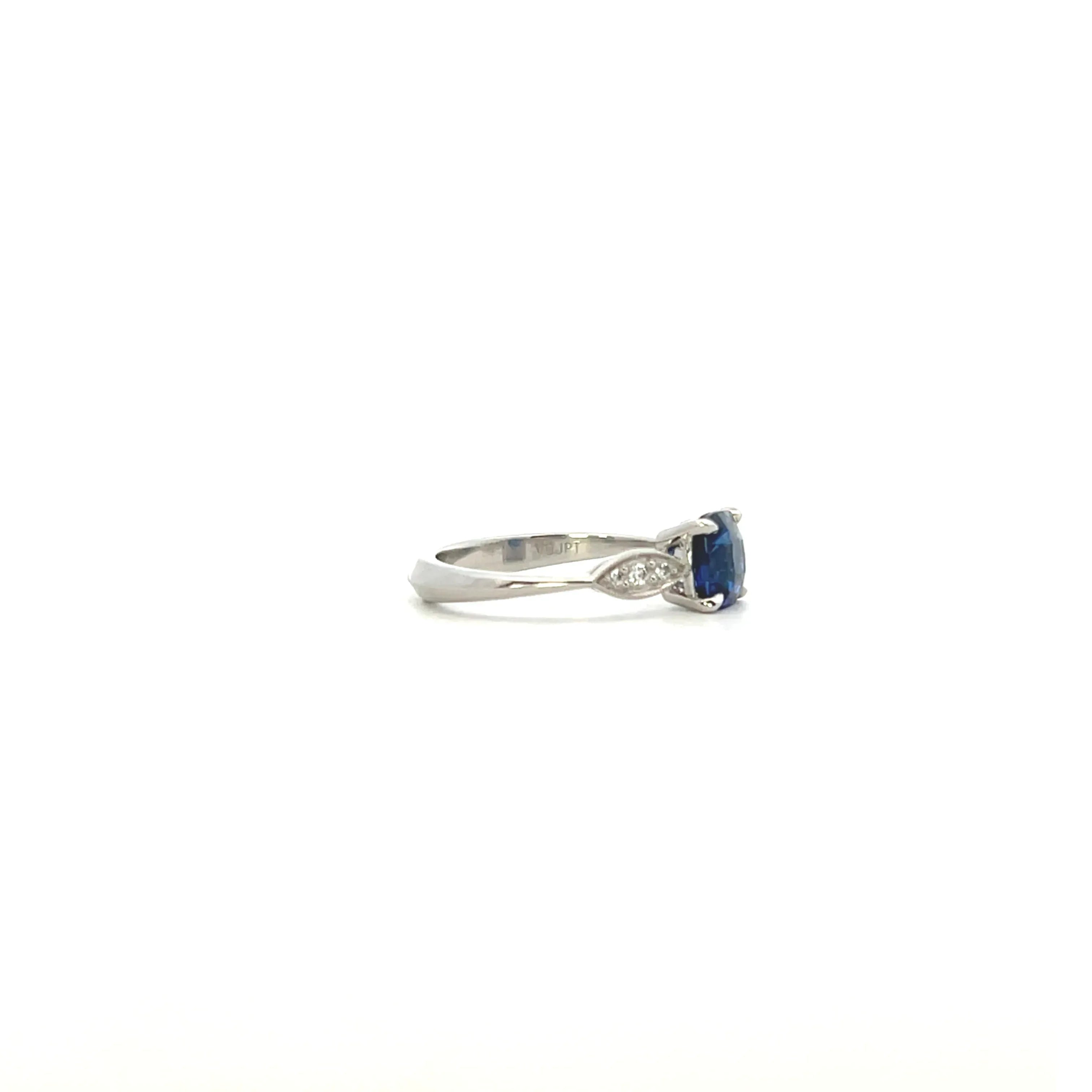 Diamond and Ceylon Sapphire Ring