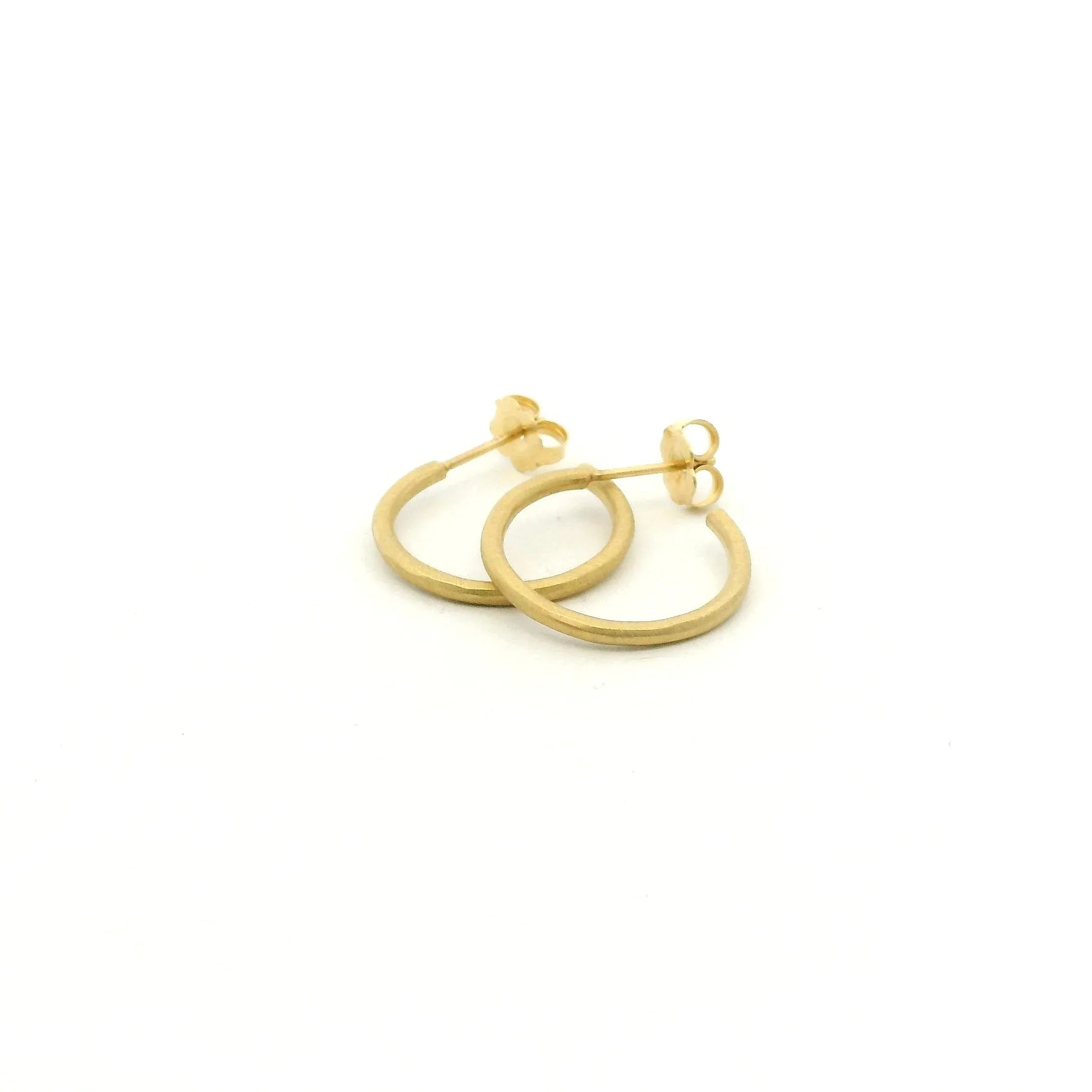 18 karat Yellow Gold Hoop Earrings, Small
