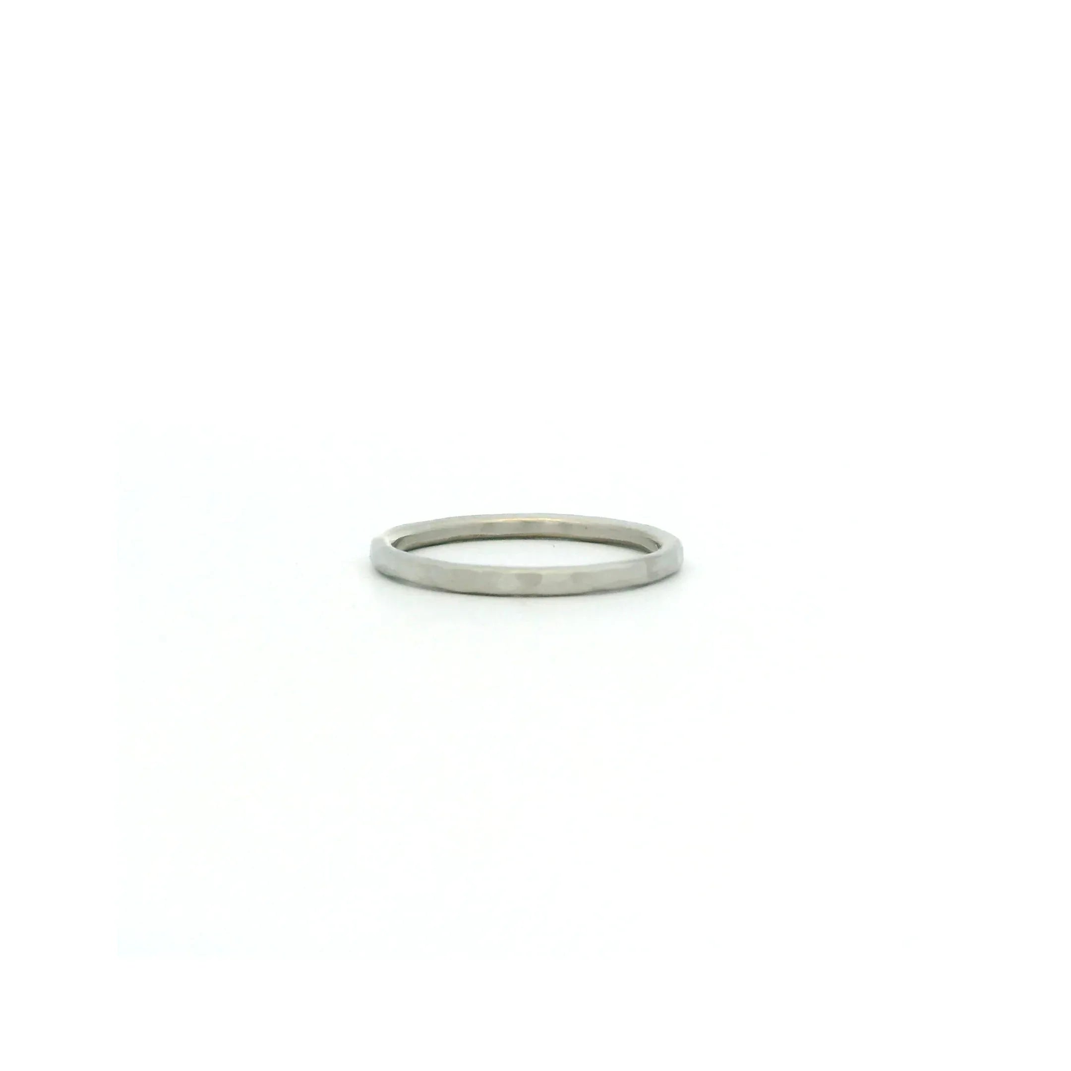 Platinum Satin Stacking Band