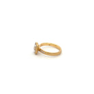 Yellow Gold 1.34 CT Cushion Cut Diamond Ring