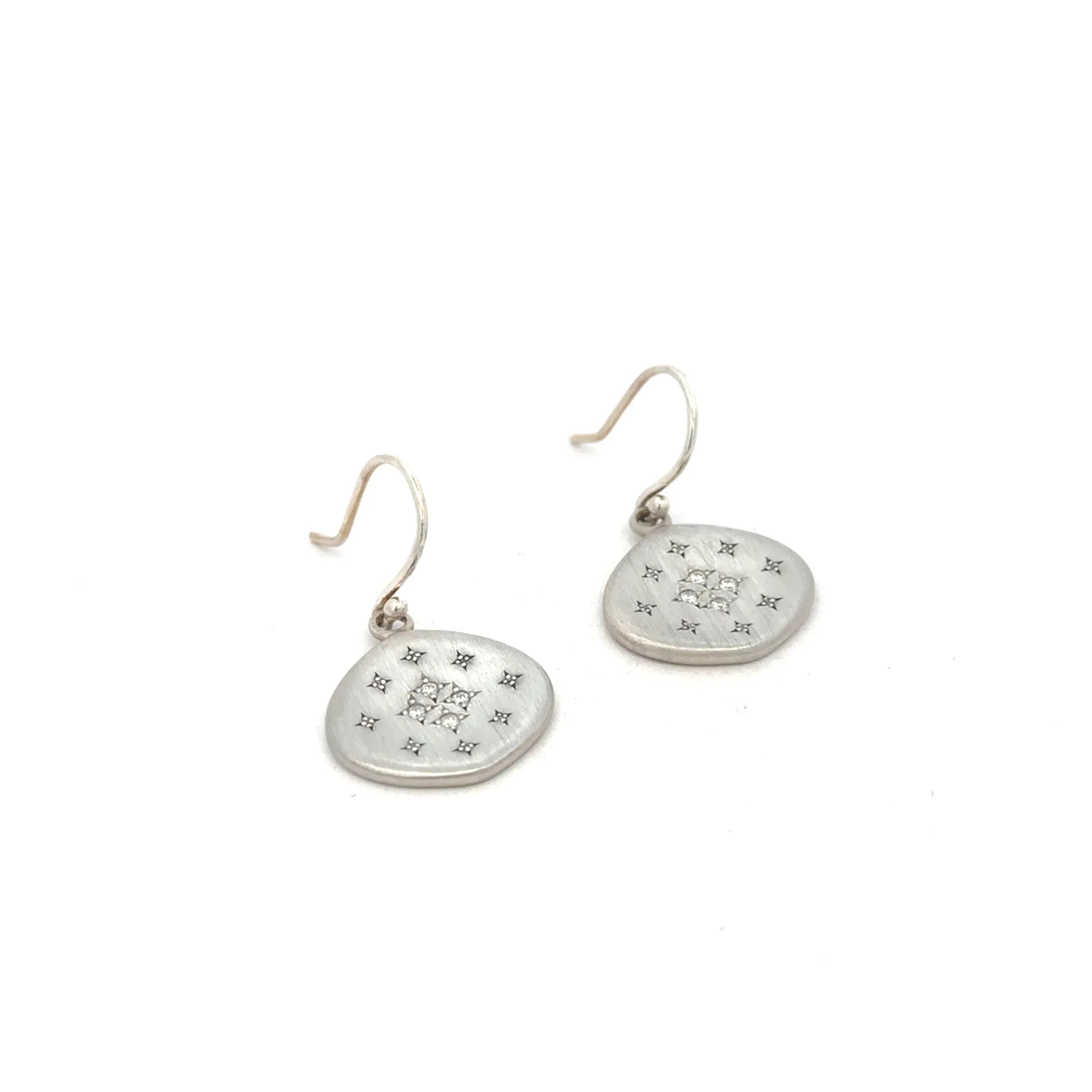 Four Star Silver Lights Earrings
