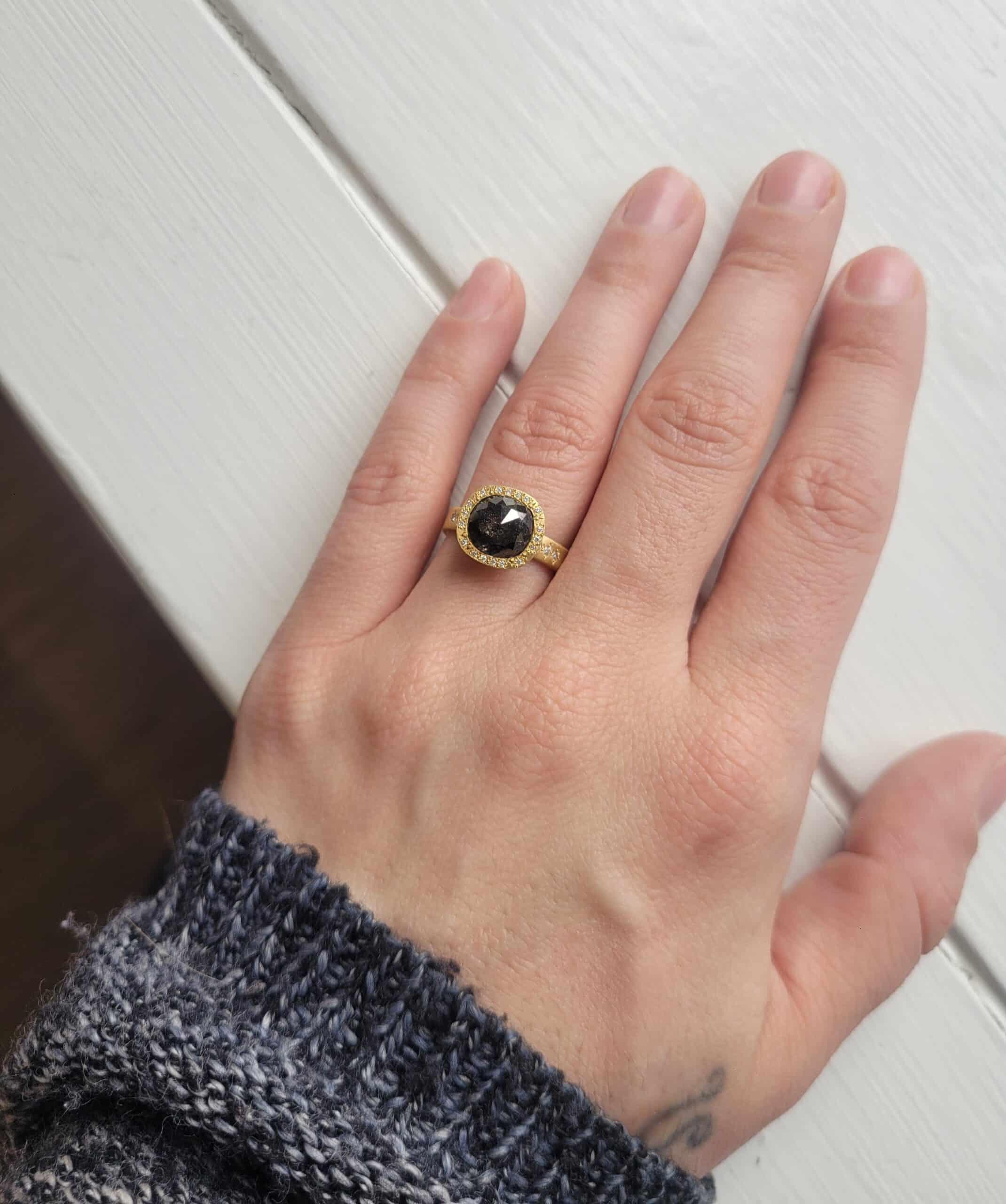 1.90CT Yellow Gold and Diamond Ring