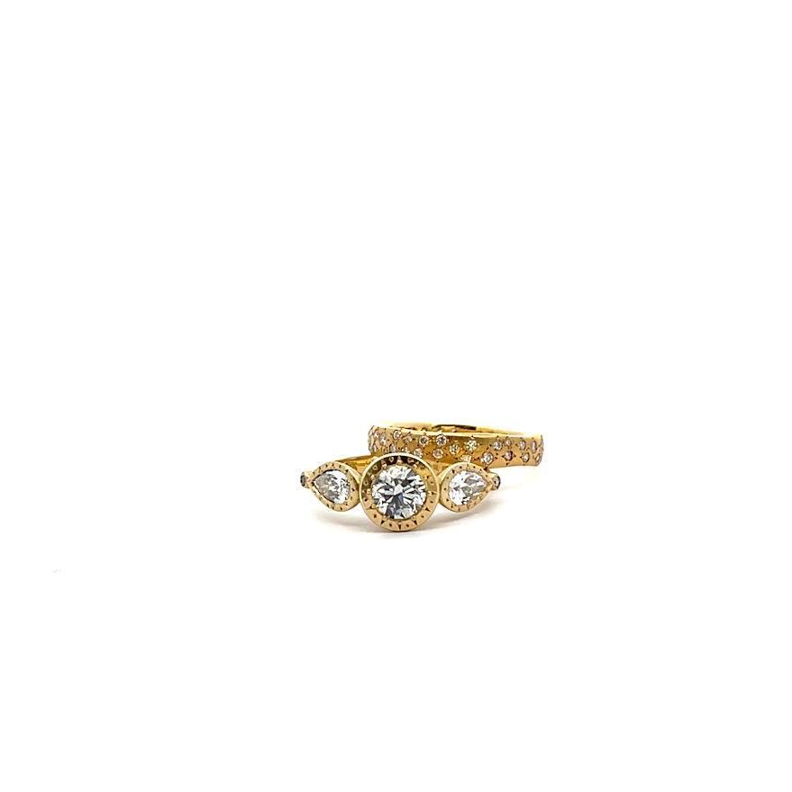 Yellow Gold and Diamond Ring