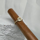Yellow Gold 1.34 CT Cushion Cut Diamond Ring