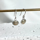 Silver, Gold and Diamond Earrings