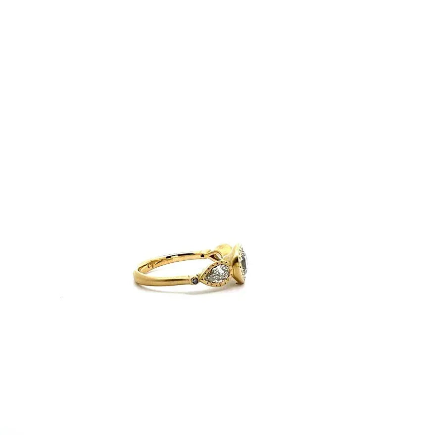 Yellow Gold and Diamond Ring