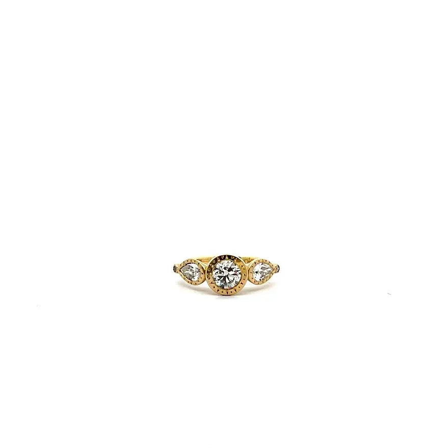 Yellow Gold and Diamond Ring