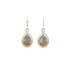 Gold and Sterling Horizon Earrings