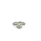 Platinum and Diamond Engagement Ring,1.35 CT