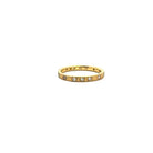 Straight Diamond Band in Gold