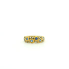 Blue Sapphire and Diamond Candy Ring