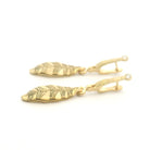 Yellow Gold "Leaf 2" Earrings