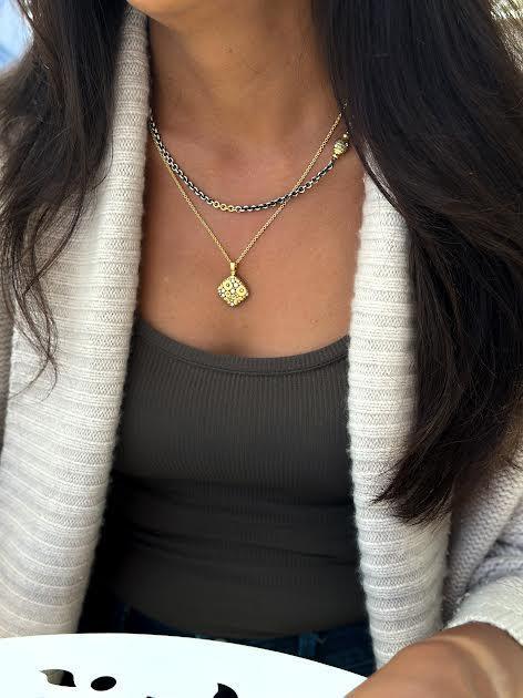 Yellow gold and Diamond Vario Clasp