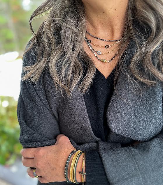 Yellow gold and Diamond Vario Clasp