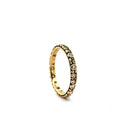 18K and Diamond " Mini 62" Thin Band