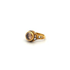 Cognac Diamond 'Circle' Ring
