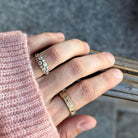 Gold and Diamond Dome Band