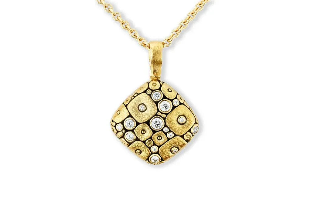 Alex Sepkus Square Carved Pendant