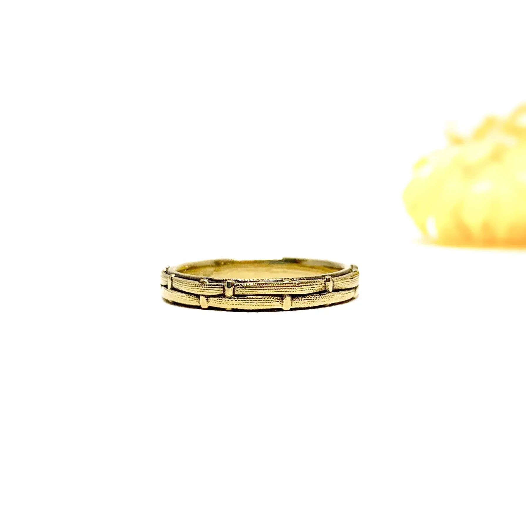 Yellow Gold Fence Band
