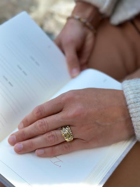 Little Windows Colored Diamond Ring