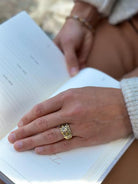 Little Windows Colored Diamond Ring